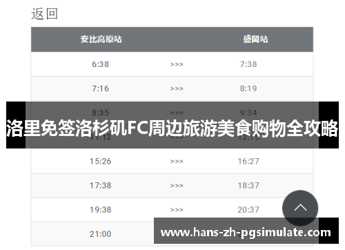 洛里免签洛杉矶FC周边旅游美食购物全攻略 洛里免签洛杉矶FC周边旅游美食购物全攻略